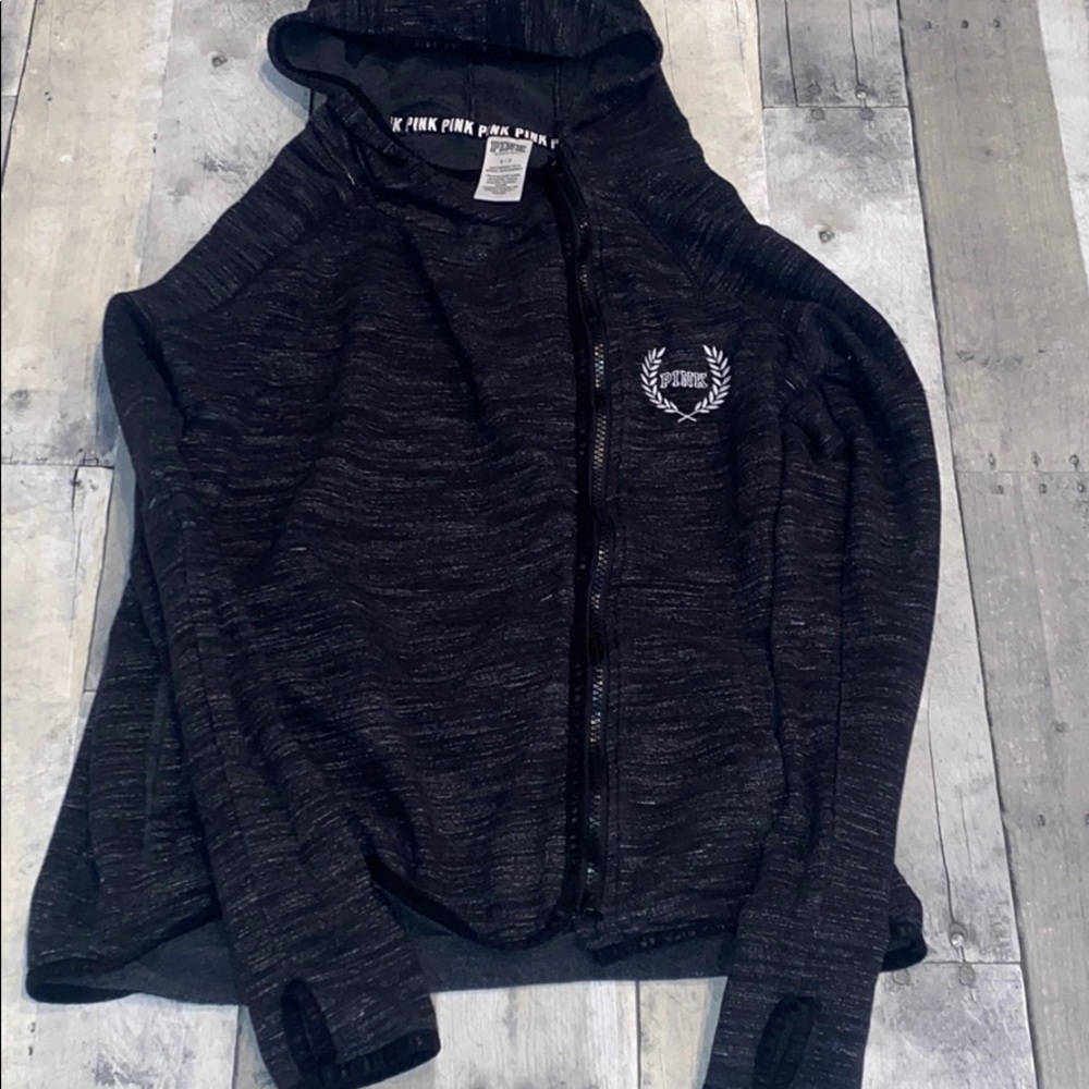 Heathered black jacket by PINK